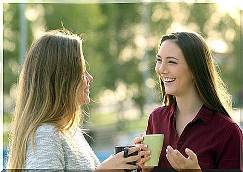 communicaion between two young girls